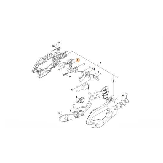 STIHL  Dźwignia mechanizmu ryglującego 4869 430 3400